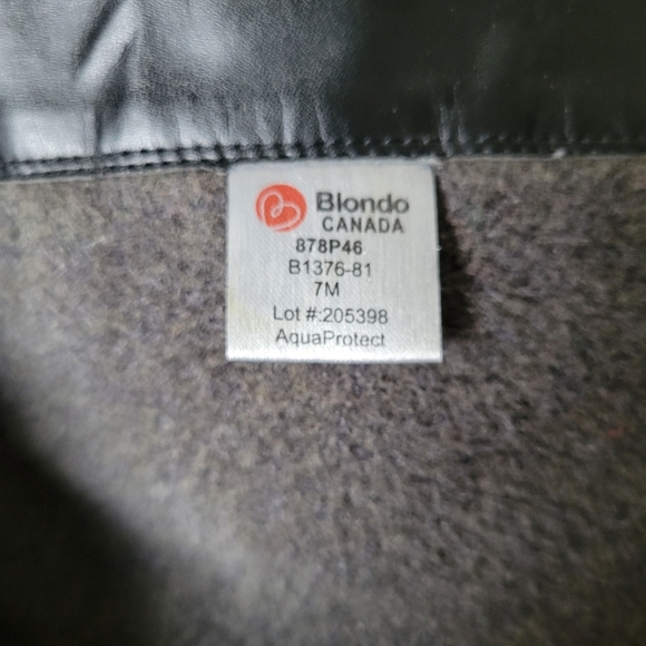 BLONDO Black Waterproof Leather Warm Tall Winter Boots - Picture 10 of 10